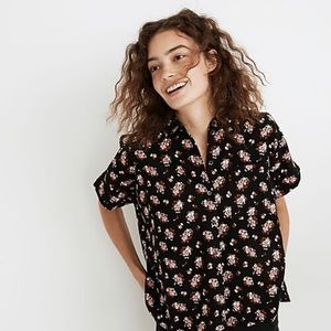 Madewell corduroy daily shirt in homestead floral